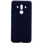 Case 4U Huawei Mate ile uyumlu 10 Pro Kılıf Klasik Mat Renkli Yumuşak Premier Silikon Siyah HBCV00000AS8XV