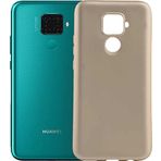 Case 4U Huawei Mate ile uyumlu 30 Lite Kılıf Klasik Mat Renkli Yumuşak Premier Silikon Altın HBV00000NIPRO