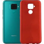 Case 4U Huawei Mate ile uyumlu 30 Lite Kılıf Klasik Mat Renkli Yumuşak Premier Silikon Kırmızı HBV00000NIPRN