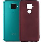 Case 4U Huawei Mate ile uyumlu 30 Lite Kılıf Klasik Mat Renkli Yumuşak Premier Silikon Koyu Mor HBV00000NIPRM