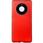 Case 4U Huawei Mate ile uyumlu 40 Pro Kılıf Klasik Mat Renkli Yumuşak Premier Silikon Kırmızı HBV00001AP1HC