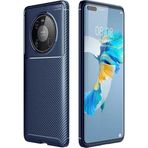 Case 4U Huawei Mate ile uyumlu 40 Pro Kılıf Rugged Armor Karbon Uzun Ömürlü Negro Kılıf Lacivert HBCV000008FLN9