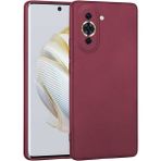 Case 4U Huawei Nova 10 Kılıf Klasik Mat Renkli Yumuşak Premier Silikon Mürdüm