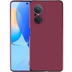 Case 4U Huawei Nova 9 SE Kılıf Klasik Mat Renkli Yumuşak Premier Silikon Mürdüm