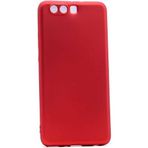 Case 4U Huawei P10 ile uyumlu Plus Kılıf Klasik Mat Renkli Yumuşak Premier Silikon Kırmızı HBCV00000AS82B