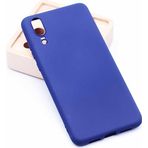 Case 4U Huawei P20 ile uyumlu Kılıf Klasik Mat Renkli Yumuşak Premier Silikon Mavi HBCV00000C7F36