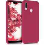 Case 4U Huawei P20 ile uyumlu Lite Kılıf Klasik Mat Renkli Yumuşak Premier Silikon Mürdüm HBCV00000AS8FM