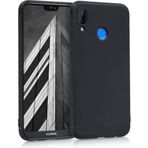 Case 4U Huawei P20 ile uyumlu Lite Kılıf Klasik Mat Renkli Yumuşak Premier Silikon Siyah HBV00000C0PQW