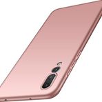 Case 4U Huawei P20 ile uyumlu Pro Kılıf Klasik Mat Renkli Yumuşak Premier Silikon Rose Gold HBV00000BHRR3