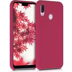 Case 4U Huawei P20 Lite Kılıf Klasik Mat Renkli Yumuşak Premier Silikon Mürdüm