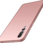 Case 4U Huawei P20 Pro Kılıf Klasik Mat Renkli Yumuşak Premier Silikon Rose Gold