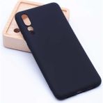 Case 4U Huawei P20 Pro Kılıf Klasik Mat Renkli Yumuşak Premier Silikon Siyah