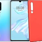 Case 4U Huawei P30 ile uyumlu Kılıf Klasik Mat Renkli Yumuşak Premier Silikon Kırmızı HBV00000JXNGF