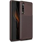 Case 4U Huawei P30 ile uyumlu Kılıf Rugged Armor Karbon Uzun Ömürlü Negro Kılıf Kahverengi HBV00000JHJ95