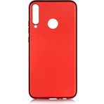 Case 4U Huawei P40 Lite E Kılıf Klasik Mat Renkli Yumuşak Premier Silikon Kırmızı