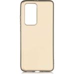Case 4U Huawei P40 Pro Kılıf Klasik Mat Renkli Yumuşak Premier Silikon Gold - Altın