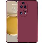 Case 4U Huawei P50 ile uyumlu Pro Kılıf Klasik Mat Renkli Yumuşak Premier Silikon Mürdüm HBCV00003I8KG1