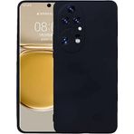 Case 4U Huawei P50 Pro Kılıf Klasik Mat Renkli Yumuşak Premier Silikon Siyah