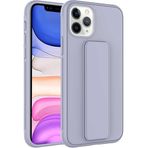 Case 4U iPhone 11 ile uyumlu Pro Kılıf Stand Olabilen Mat Yüzey Kaliteli TPU Silikon Qstand Arka Kapak Gri HBCV00002LIQUI