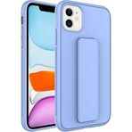 Case 4U iPhone 12 ile uyumlu Kılıf Stand Olabilen Mat Yüzey Kaliteli TPU Silikon Qstand Arka Kapak Lila HBCV00002LIQUF