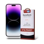 Case 4U iPhone 12 ile uyumlu Mini Temperli Ekran Koruyucu Kırılmaz Cam Ekonomik 3'lü Paket Şeffaf HBCV000049CE7S