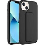 Case 4U iPhone 13 ile uyumlu Kılıf Stand Olabilen Mat Yüzey Kaliteli TPU Silikon Qstand Arka Kapak Siyah HBCV00002LIR0T