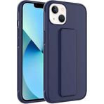 Case 4U iPhone 14 ile uyumlu Plus Kılıf Stand Olabilen Mat Yüzey Kaliteli TPU Silikon Qstand Arka Kapak Lacivert HBCV00002XNFWR