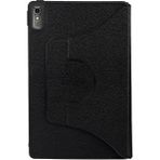 Case 4u Lenovo Tab P11 11.5" (2.nesil) 360 Derece Fest Dönebilen Standlı Deri Görünümlü Tablet Kılıfı Siyah