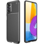 Case 4U M52 Uyumlu Kılıf Rugged Armor Karbon Desenli Lüx Negro Silikon Arka Kapak Siyah - Galaxy M52
