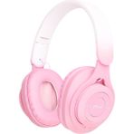 Case 4U M6 Plus Ayarlanabilir ve Katlanabilir Kulak Üstü Bluetooth Kulaklık - Micro USB - Pembe