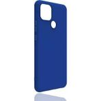 Case 4U Realme C25Y ile uyumlu Kılıf Mat Renkli Yumuşak Kalın Sağlam Silikon Kılıf Biye Mavi HBCV00002XNG3E