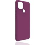 Case 4U Realme C25Y ile uyumlu Kılıf Mat Renkli Yumuşak Kalın Sağlam Silikon Kılıf Biye Mor HBCV00002XO7ZQ