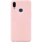 Case 4U Samsung Galaxy A10S Kılıf Klasik Mat Renkli Yumuşak Premier Silikon Rose Gold