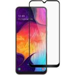 Case 4U Samsung Galaxy A20 - A30 Tam Kaplayan Tamperli Cam Ekran Koruyucu Curved Kırılmaz Kenar - Siyah