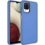 Case 4U Samsung Galaxy ile uyumlu A22 4g / M22 / M32 Uyumlu Kılıf Metal Çerçeve Hassas Butonlu Renkli Içi Kadife Lansman Kılıfı Luna Kapak Lavanta Grisi HBCV00003HQ1FT