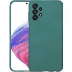 Case 4U Samsung Galaxy ile uyumlu A23 Uyumlu Kılıf Kamera Korumalı Içi Kadife Logosuz Mara Lansman Silinebilir Kılıf Koyu Yeşil HBCV00002LIQIH