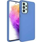 Case 4U Samsung Galaxy ile uyumlu A23 Uyumlu Kılıf Metal Çerçeve Hassas Butonlu Renkli Içi Kadife Lansman Kılıfı Luna Kapak Lavanta Grisi HBCV00003HQ68A