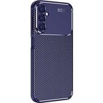 Case 4U Samsung Galaxy ile uyumlu A54 Rugged Armor Karbon Uzun Ömürlü Negro Kılıf Lacivert HBCV00003VGEM9