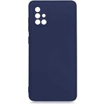 Case 4U Samsung Galaxy ile uyumlu A71 Kılıf Kamera Korumalı Içi Kadife Logosuz Mara Lansman Silinebilir Kılıf Lacivert HBCV00000FKIRT
