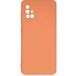 Case 4U Samsung Galaxy ile uyumlu A71 Kılıf Kamera Korumalı Içi Kadife Logosuz Mara Lansman Silinebilir Kılıf Turuncu HBCV00000FK8MB