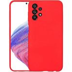 Case 4U Samsung Galaxy ile uyumlu A73 Uyumlu Kılıf Kamera Korumalı Içi Kadife Logosuz Mara Lansman Silinebilir Kılıf Kırmızı HBCV00002E6MT5