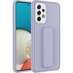 Case 4U Samsung Galaxy ile uyumlu A73 Uyumlu Kılıf Stand Olabilen Mat Yüzey Kaliteli TPU Silikon Qstand Arka Kapak Gri HBCV00002LIQVF