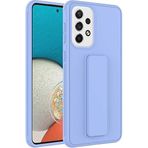 Case 4U Samsung Galaxy ile uyumlu A73 Uyumlu Kılıf Stand Olabilen Mat Yüzey Kaliteli TPU Silikon Qstand Arka Kapak Lila HBCV00002LIQVH