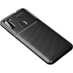 Case 4U Samsung Galaxy ile uyumlu M11 Kılıf Rugged Armor Karbon Uzun Ömürlü Negro Kılıf Siyah HBV00000UOISC