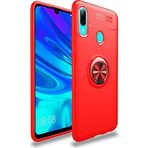 Case 4U Samsung Galaxy ile uyumlu M20 Kılıf Autofocus Shockprof Ravel Yüzüklü Standlı Slikon Kapak Kırmızı HBV00000JCSAO
