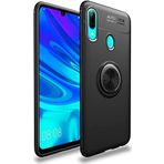 Case 4U Samsung Galaxy ile uyumlu M20 Kılıf Autofocus Shockprof Ravel Yüzüklü Standlı Slikon Kapak Siyah HBV00000JCSAM