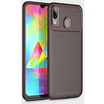 Case 4U Samsung Galaxy ile uyumlu M20 Kılıf Rugged Armor Karbon Uzun Ömürlü Negro Kılıf Kahverengi HBV00000IWYC7