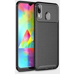 Case 4U Samsung Galaxy ile uyumlu M20 Kılıf Rugged Armor Karbon Uzun Ömürlü Negro Kılıf Siyah HBV00000IWYC5