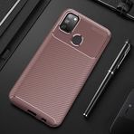 Case 4U Samsung Galaxy ile uyumlu M21 Kılıf Rugged Armor Karbon Uzun Ömürlü Negro Kılıf Kahverengi HBCV000008FLMI