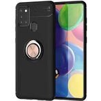 Case 4U Samsung Galaxy ile uyumlu M31 Kılıf Autofocus Shockprof Ravel Yüzüklü Standlı Slikon Kapak Siyah-Rose Gold HBCV00000AS7Y9